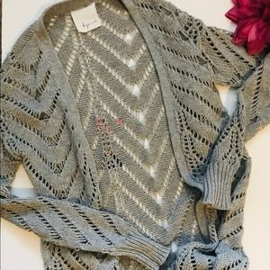 Long Gray Cardigan Small